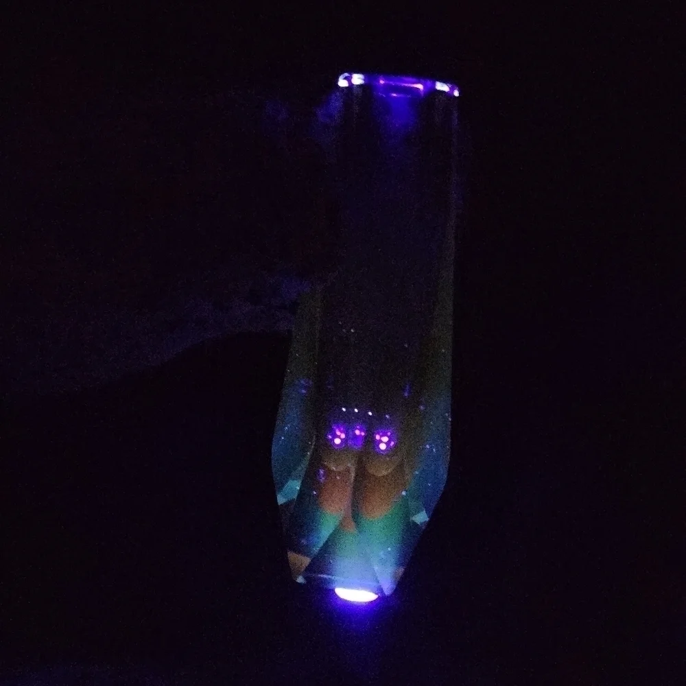 Murano Mandruzzato Sommerso Vase Multi Faceted 8